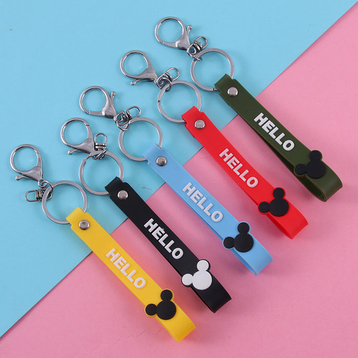 Jewelry WholesaleWholesale pvc soft glue long strip lanyard keychain (M) JDC-KC-JiK007 Keychains 吉阔 %variant_option1% %variant_option2% %variant_option3%  Factory Price JoyasDeChina Joyas De China