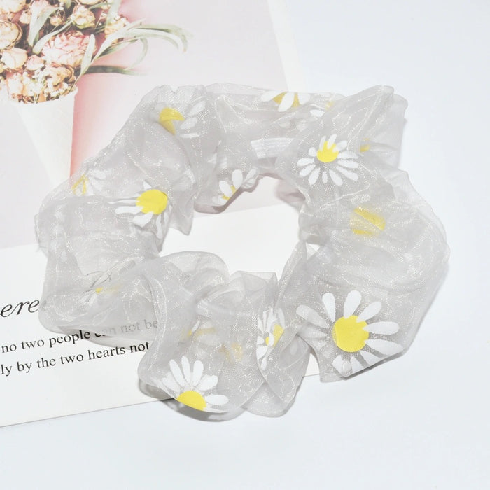 Wholesale large intestine ring hair ring gauze fresh and simple headwear JDC-HS-Manda001