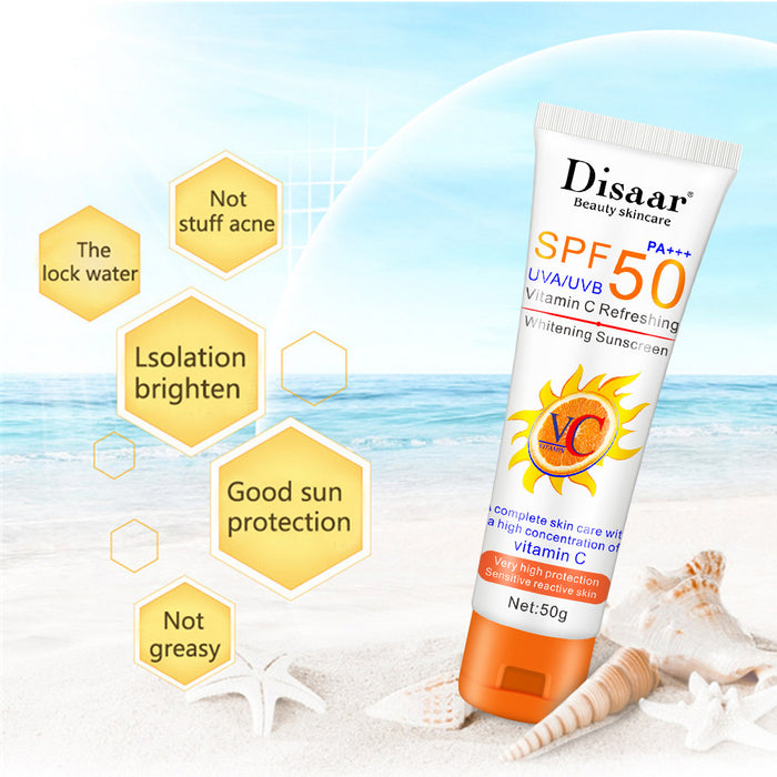 Jewelry WholesaleWholesale Vitamin C Body Moisturizing UV Protection Physical Sunscreen MOQ≥3 JDC-SC-HaiS003 Sunscreen 海昇 %variant_option1% %variant_option2% %variant_option3%  Factory Price JoyasDeChina Joyas De China