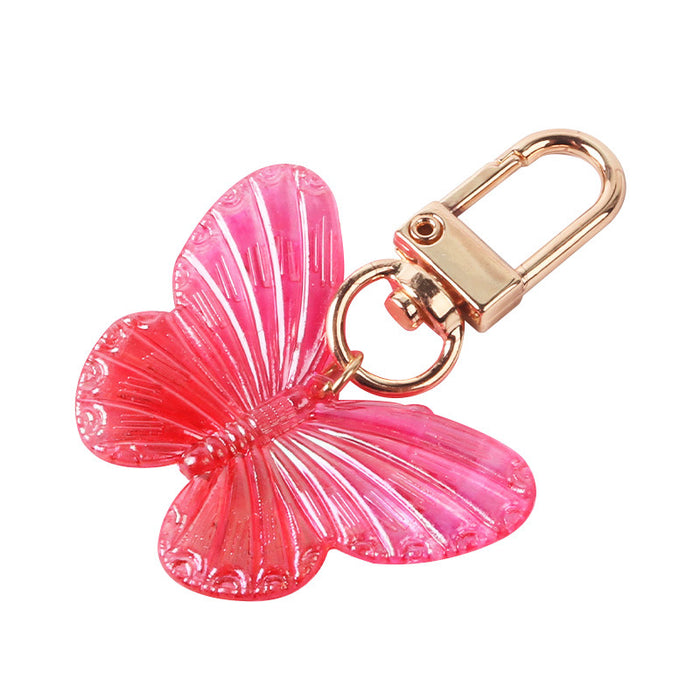 Jewelry WholesaleWholesale Alloy Acrylic Butterfly Keychain MOQ≥2 JDC-KC-YiHan006 Keychains 伊菡 %variant_option1% %variant_option2% %variant_option3%  Factory Price JoyasDeChina Joyas De China