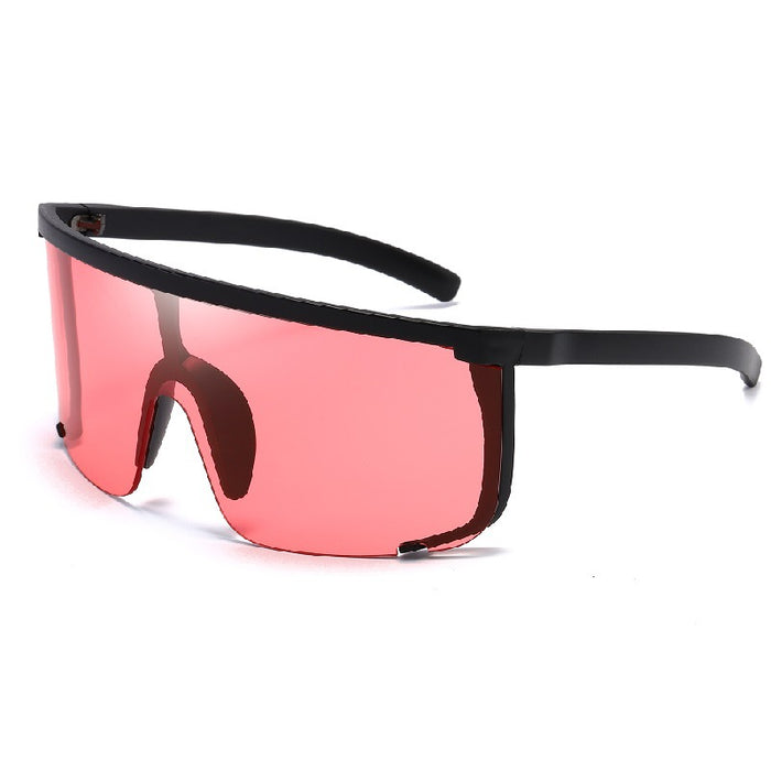 Wholesale anti-peeping one large frame sunglasses for outdoor riding JDC-SG-LanY002