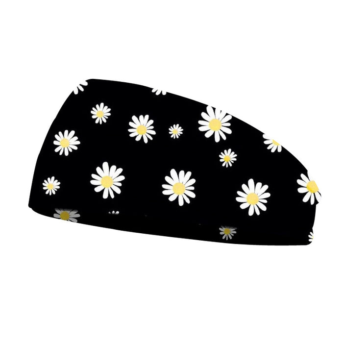 Wholesale Headband Polyester Spandex Sports High Stretch Daisy JDC-HD-KuS005