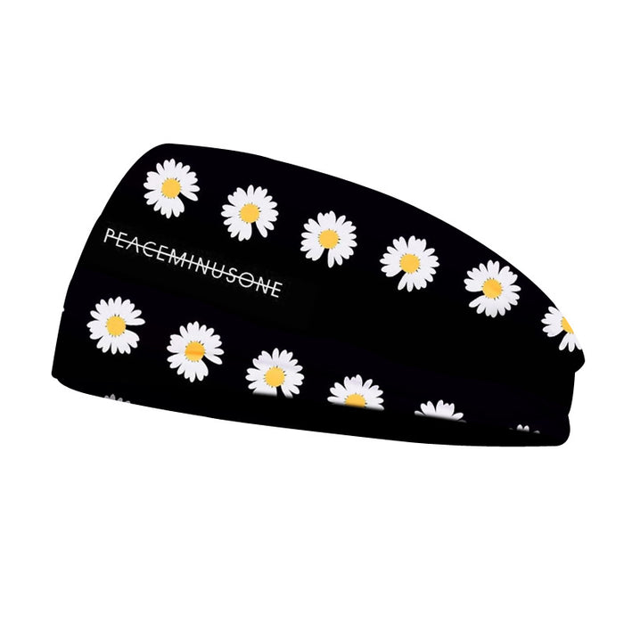 Wholesale Headband Polyester Spandex Sports High Stretch Daisy JDC-HD-KuS005