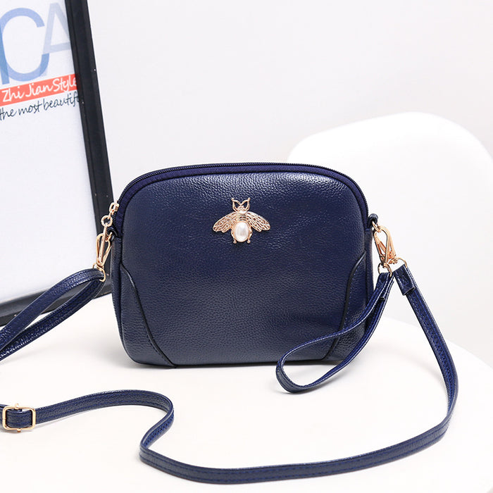 Wholesale Shoulder Bag PU Pearl Bee Diagonal Span JDC-SD-Meiw001