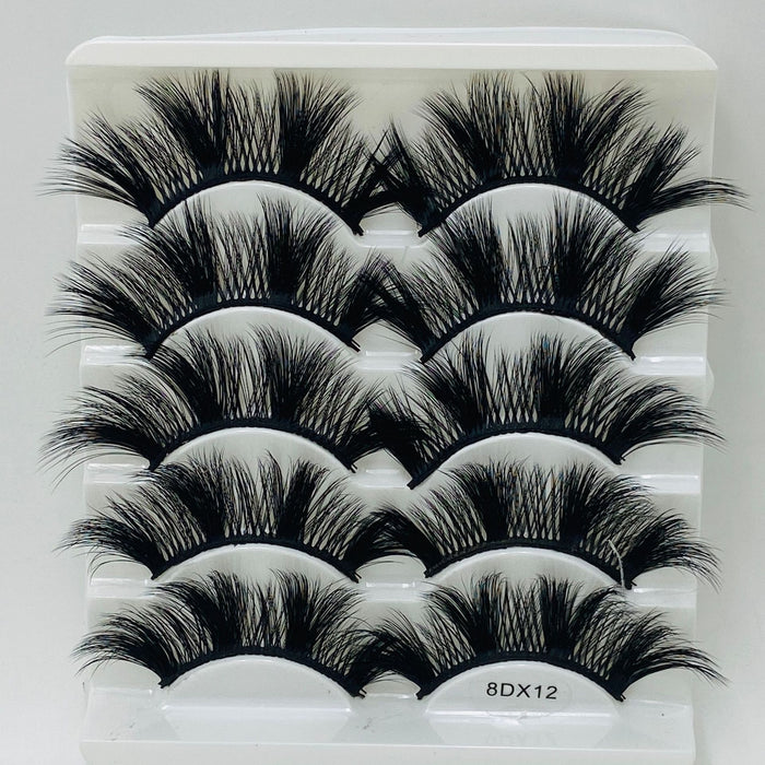 Wholesale 20mm Mink Multi-Layer Thick Eyelashes 5 Pairs Pack JDC-EY-MYan001