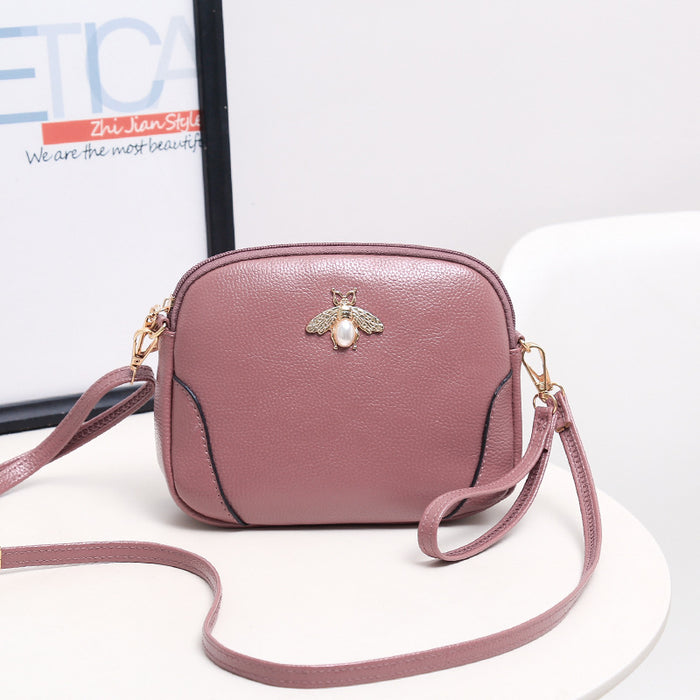 Wholesale Shoulder Bag PU Pearl Bee Diagonal Span JDC-SD-Meiw001