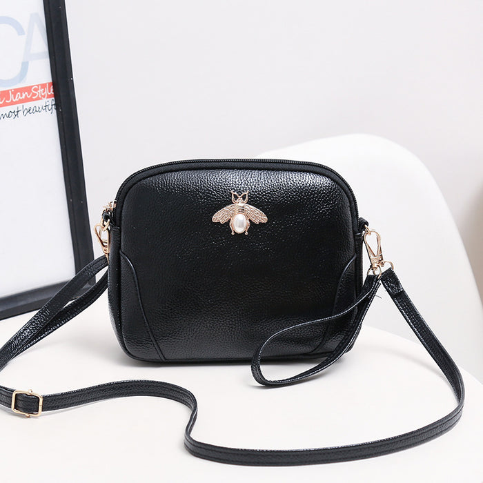 Wholesale Shoulder Bag PU Pearl Bee Diagonal Span JDC-SD-Meiw001