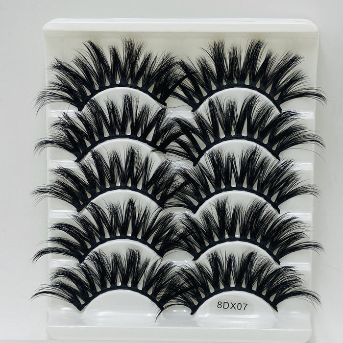 Wholesale 20mm Mink Multi-Layer Thick Eyelashes 5 Pairs Pack JDC-EY-MYan001