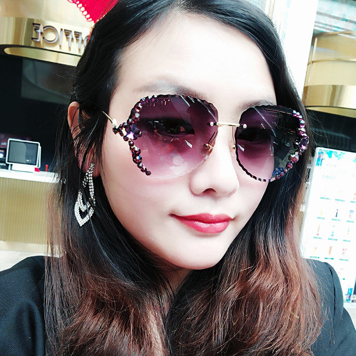 Wholesale Sunglasses Glass Lens Metal Frame MOQ≥2 JDC-SG-QingT010