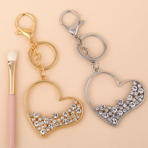 Jewelry WholesaleWholesale Rhinestone Heart Shaped Alloy Keychain JDC-KC-AS001 Keychains 翱昇 %variant_option1% %variant_option2% %variant_option3%  Factory Price JoyasDeChina Joyas De China