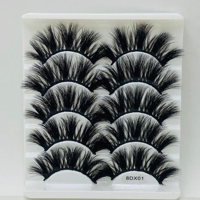 Wholesale 20mm Mink Multi-Layer Thick Eyelashes 5 Pairs Pack JDC-EY-MYan001