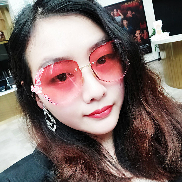 Wholesale Sunglasses Glass Lens Metal Frame MOQ≥2 JDC-SG-QingT010