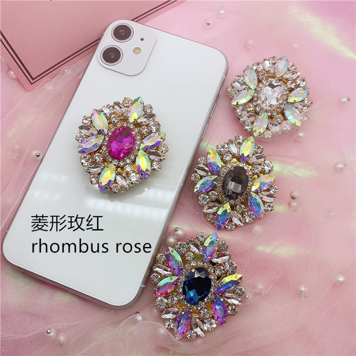 Wholesale Diamond Crystal Sapphire Phone Holder MOQ≥2 JDC-PS-WeiJiu038