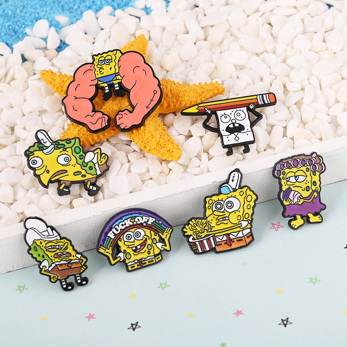 Wholesale brooch pvc cartoon badge color drip oil (M) JDC-BC-DanR003