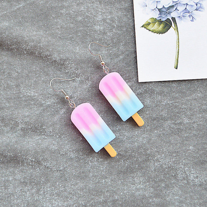 Jewelry WholesaleWholesale Resin Metal Ice Cream Earring JDC-ES-XNuo003 Earrings 协诺 %variant_option1% %variant_option2% %variant_option3%  Factory Price JoyasDeChina Joyas De China