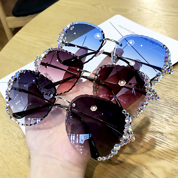 Wholesale Sunglasses Glass Lens Metal Frame MOQ≥2 JDC-SG-QingT010