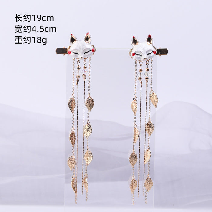 Wholesale metal fox hairpin girl hair JDC-HC-ZanNiang003