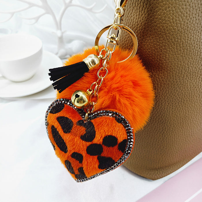 Wholesale Korean velvet diamond leopard print love models MOQ≥5 JDC-KC-Yongz010