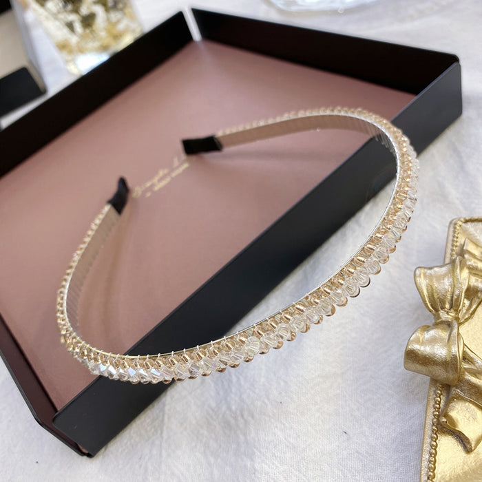 Jewelry WholesaleWholesale crystal full drill hole steel rim fine edge hair band JDC-HD-Suim002 Headband 随敏 %variant_option1% %variant_option2% %variant_option3%  Factory Price JoyasDeChina Joyas De China