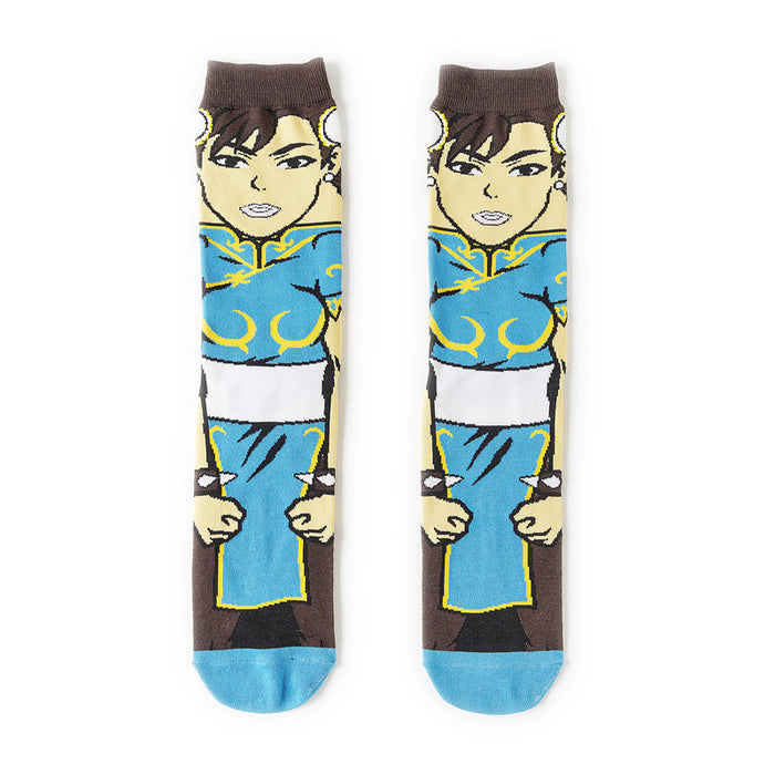 Wholesale socks cartoon medium and long tube skateboard personality socks (M) JDC-SK-HuiHe008