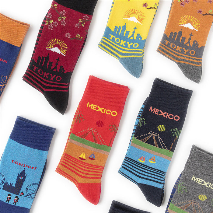 Wholesale Socks Bamboo Fiber Medium Tube MOQ≥10 JDC-SK-HuiHe030