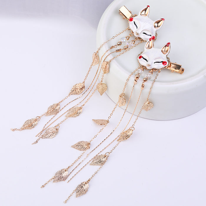 Wholesale metal fox hairpin girl hair JDC-HC-ZanNiang003