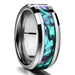 Jewelry WholesaleWholesale Titanium Steel Blue Carbon Fiber Opal Ring MOQ≥2 JDC-RS-ZJJ008 Rings 周俊俊 %variant_option1% %variant_option2% %variant_option3%  Factory Price JoyasDeChina Joyas De China