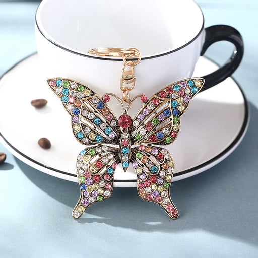 Jewelry WholesaleWholesale Color Rhinestone Hollow Butterfly Alloy Keychain MOQ≥2 JDC-KC-ChaoK001 Keychains 超凯 %variant_option1% %variant_option2% %variant_option3%  Factory Price JoyasDeChina Joyas De China