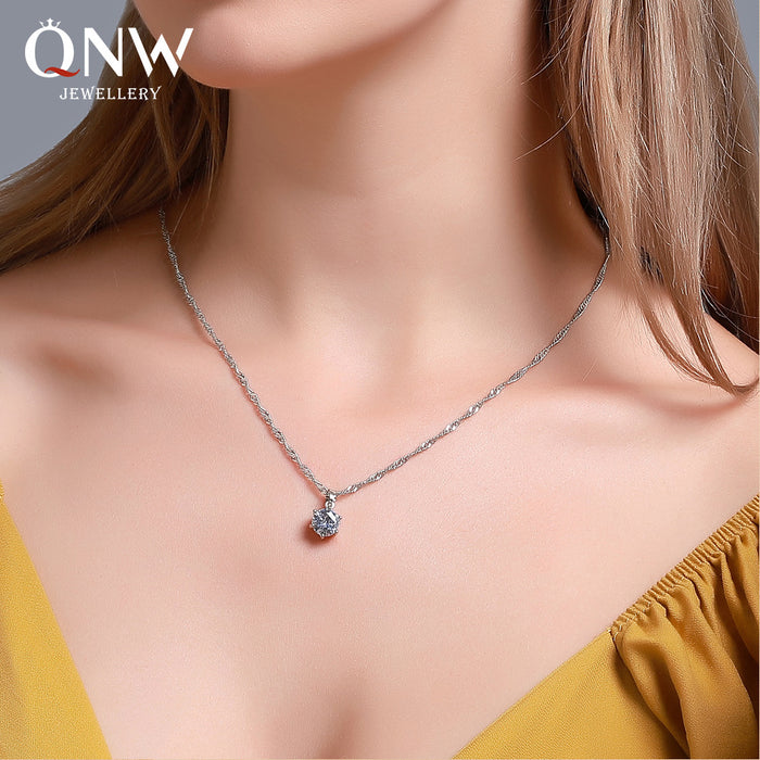 Jewelry WholesaleWholesale Zircon Copper Necklace JDC-NE-D040 Necklaces 晴雯 %variant_option1% %variant_option2% %variant_option3%  Factory Price JoyasDeChina Joyas De China