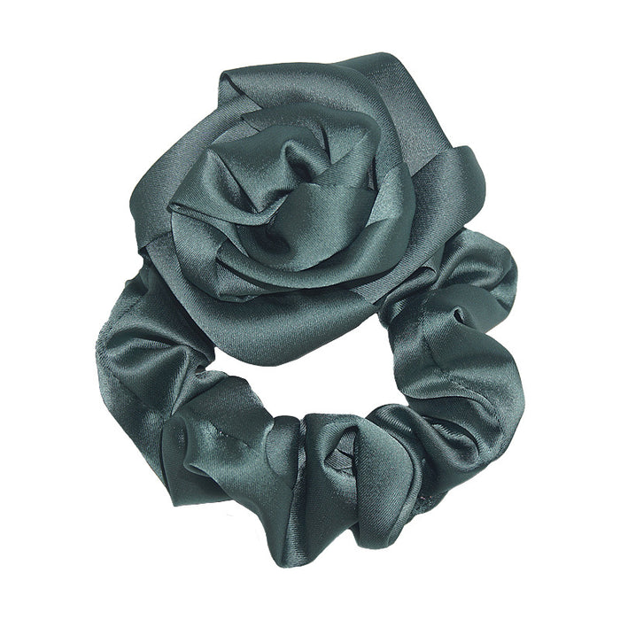 Wholesale Hair Scrunchies Cloth Classic Handmade Rose Hair Ring MOQ≥2 JDC-HS-HMXS001