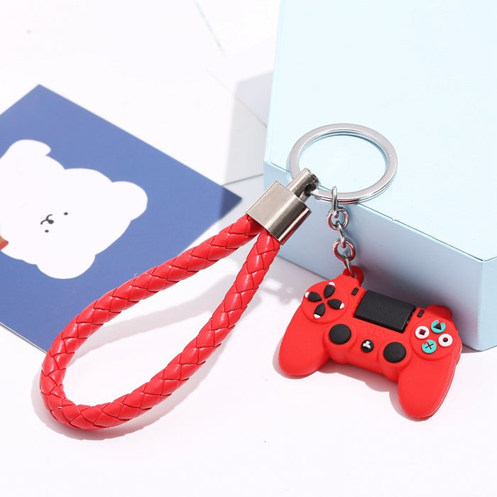 Wholesale Cartoon Little Monster Rubber Leather Keychain MOQ≥2 JDC-KC-YFei001