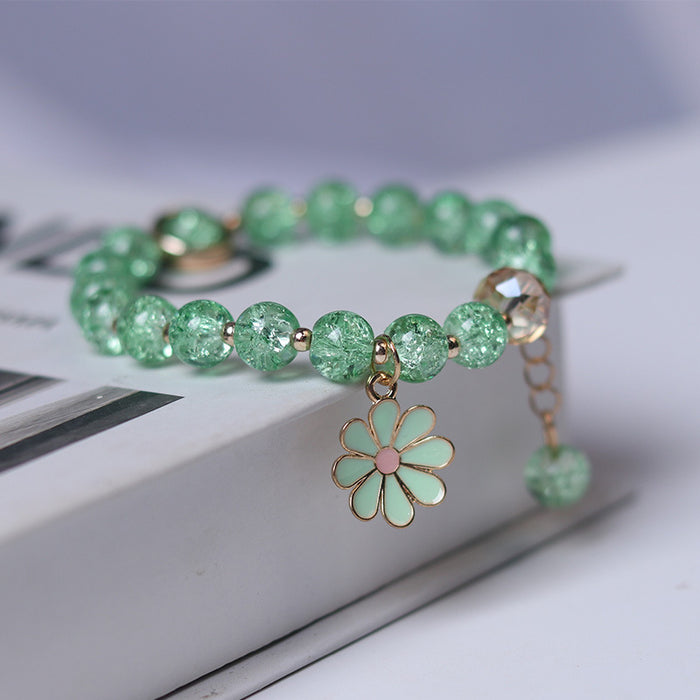 Wholesale crystal clear crystal bracelet female daisy flowers JDC-BT-YXH012