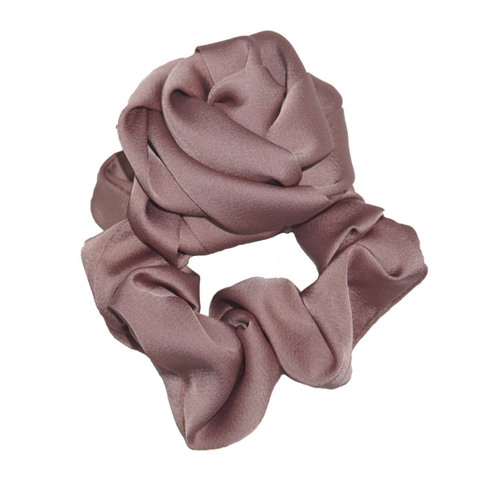 Wholesale Hair Scrunchies Cloth Classic Handmade Rose Hair Ring MOQ≥2 JDC-HS-HMXS001