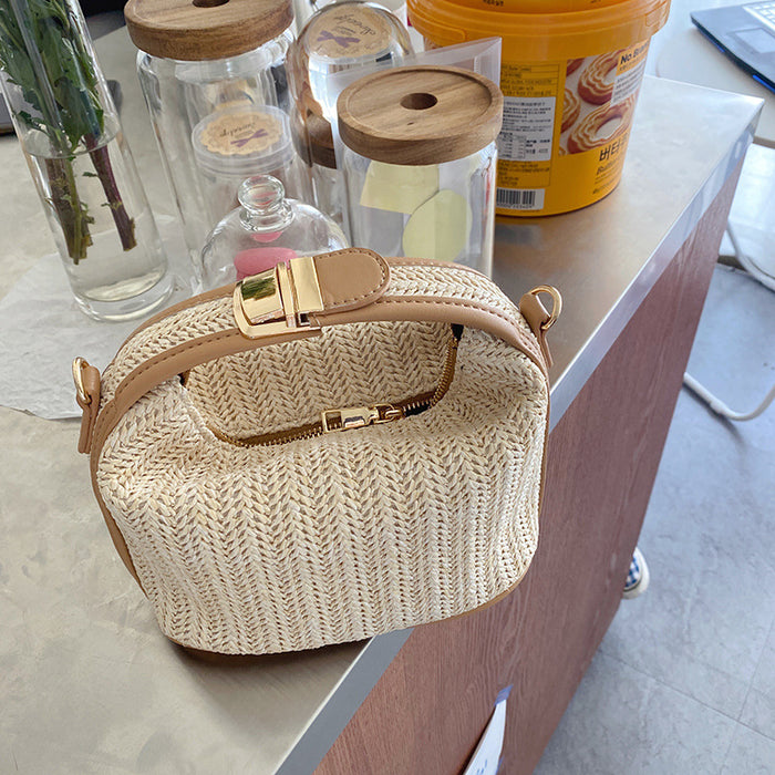 Wholesale Straw Braided Shoulder Bag JDC-SD-HZD038