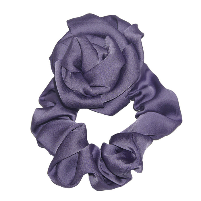 Wholesale Hair Scrunchies Cloth Classic Handmade Rose Hair Ring MOQ≥2 JDC-HS-HMXS001