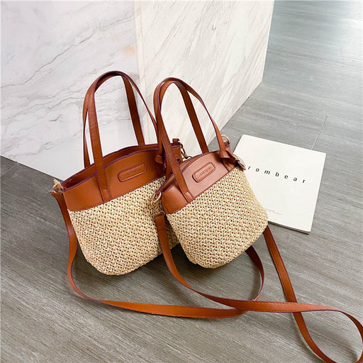 Jewelry WholesaleWholesale Straw Shoulder Messenger Bag Handheld Beach Bucket Bag JDC-SD-Shens008 Shoulder Bags 盛轼 %variant_option1% %variant_option2% %variant_option3%  Factory Price JoyasDeChina Joyas De China