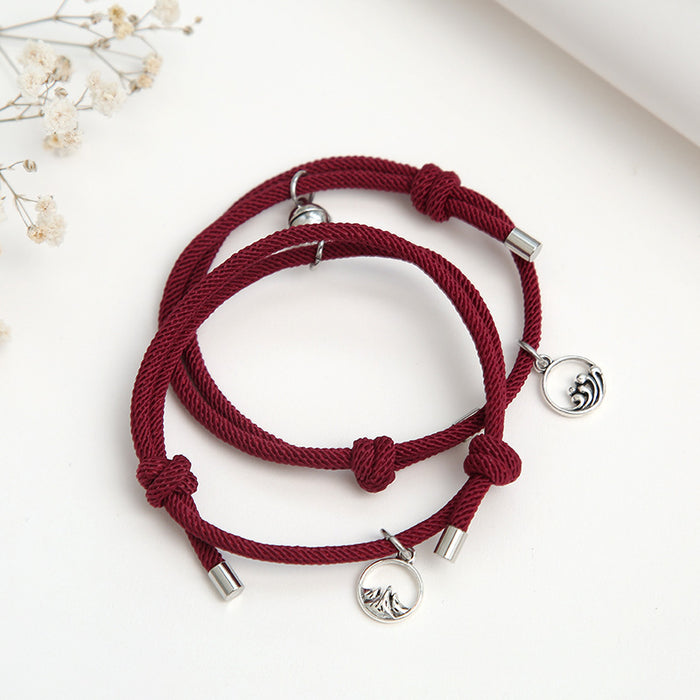 Wholesale Alloy Eachother Couple Bracelet Pair JDC-BT-ZiR017