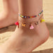 Jewelry WholesaleWholesale beach style mixed color beige bead temperament tassel butterfly anklet JDC-AS-NZ014 Anklet 奈珠 %variant_option1% %variant_option2% %variant_option3%  Factory Price JoyasDeChina Joyas De China