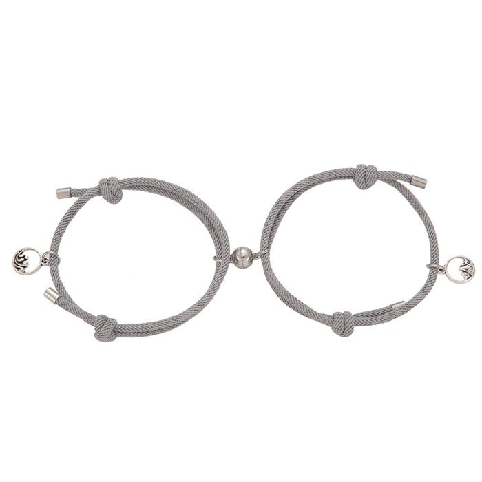 Wholesale Alloy Eachother Couple Bracelet Pair JDC-BT-ZiR017