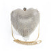 Jewelry WholesaleWholesale Heart Shaped Diamond Tassel Cosmetic Bag Party Dinner Bag JDC-HB-WangC004 Handbags 旺辰 %variant_option1% %variant_option2% %variant_option3%  Factory Price JoyasDeChina Joyas De China