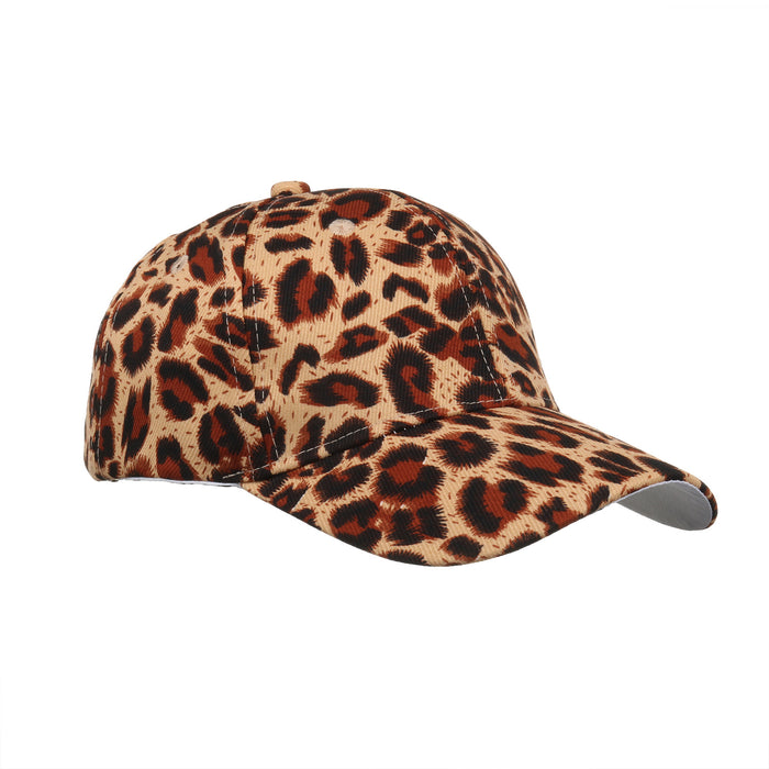 Wholesale new leopard print baseball cap peaked cap sun hat JDC-FH-ZMei007