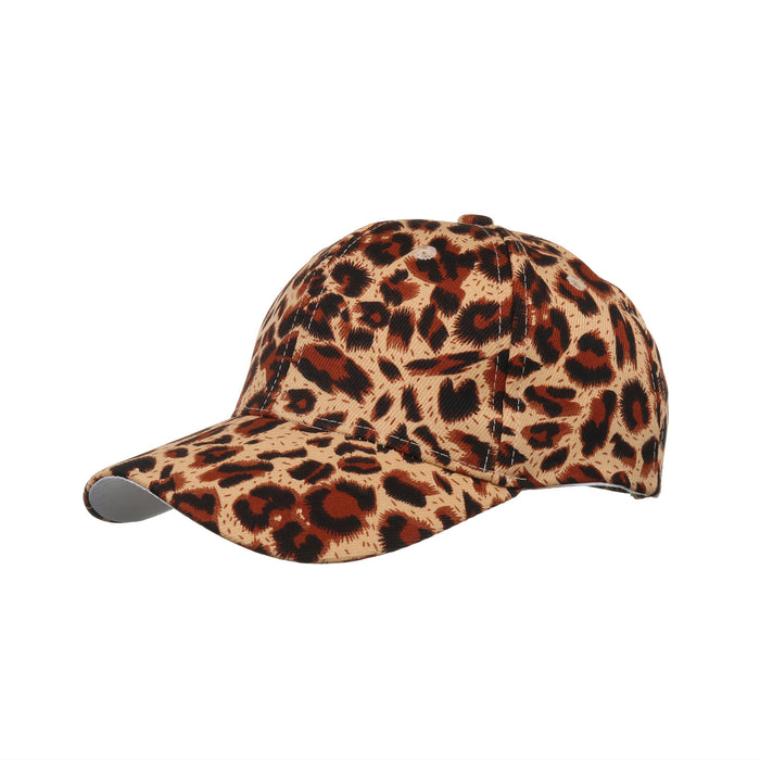 Wholesale new leopard print baseball cap peaked cap sun hat JDC-FH-ZMei007