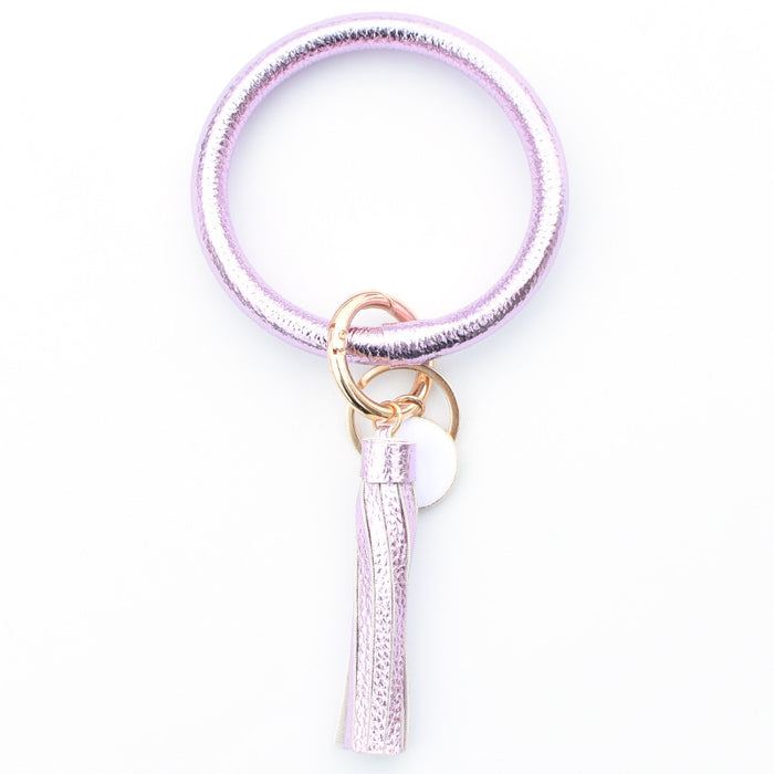 Jewelry WholesaleWholesale pure leather PU tassel pendant key chain bracelet MOQ≥2 JDC-BT-MaoL003 Bracelet 茂琳 %variant_option1% %variant_option2% %variant_option3%  Factory Price JoyasDeChina Joyas De China