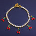 Jewelry WholesaleWholesale water drill cherry foot chain JDC-AS-XinS007 Anklets 心饰 %variant_option1% %variant_option2% %variant_option3%  Factory Price JoyasDeChina Joyas De China