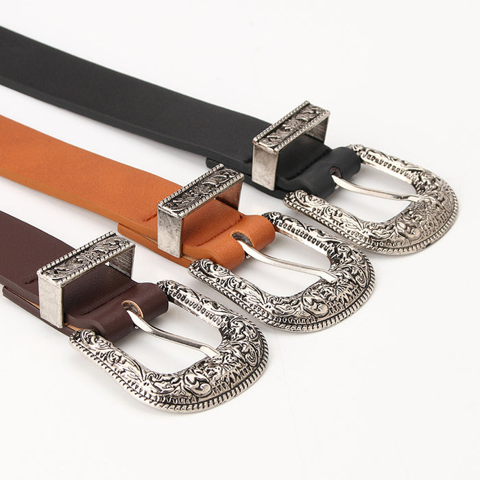 Jewelry WholesaleWholesale Vintage Pin Buckle Belt Cool Jeans Belt JDC-WB-KuP002 Womenbelt 酷配 %variant_option1% %variant_option2% %variant_option3%  Factory Price JoyasDeChina Joyas De China