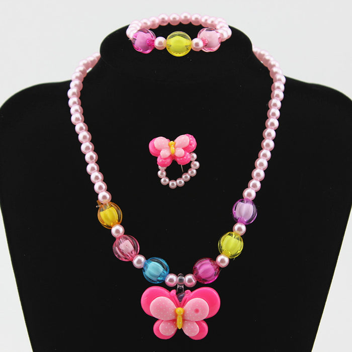 Wholesale Plastic Resin Necklace Bracelet Set MOQ≥3 JDC-NE-Shangd005