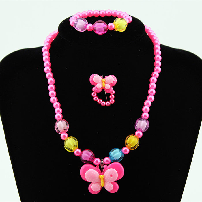 Wholesale Plastic Resin Necklace Bracelet Set MOQ≥3 JDC-NE-Shangd005