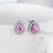 Jewelry WholesaleWholesale pink full diamond zircon water drop stud earrings JDC-ES-Mimeng042 Earrings 米萌 %variant_option1% %variant_option2% %variant_option3%  Factory Price JoyasDeChina Joyas De China