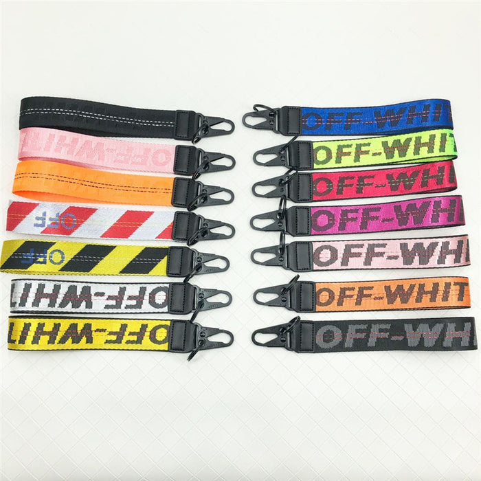 Wholesale Keychains Alloy Canvas Embroidery English Letters Lanyard (F) MOQ≥2 JDC-KC-HQiu002