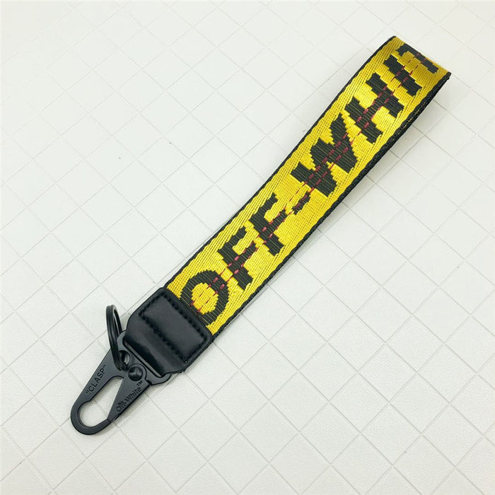 Wholesale Keychains Alloy Canvas Embroidery English Letters Lanyard (F) MOQ≥2 JDC-KC-HQiu002